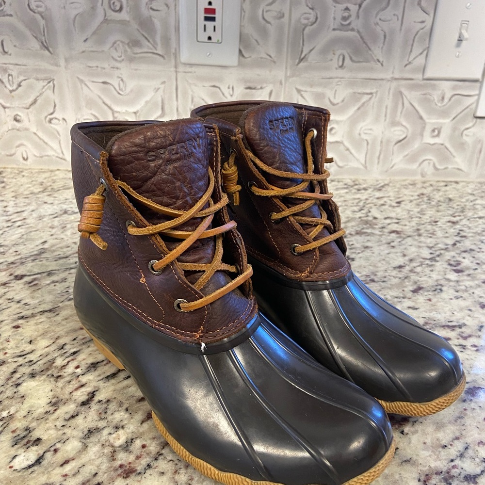 Sperry Men's Leather and Rubber Boots